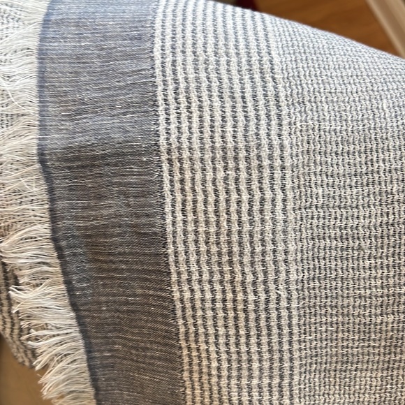 SASSO + SMYTH LINEN AND COTTON SCARF. - Picture 11 of 11